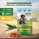 Сухой корм Ферма кота Федора для взрослых кошек с курицей 650 г