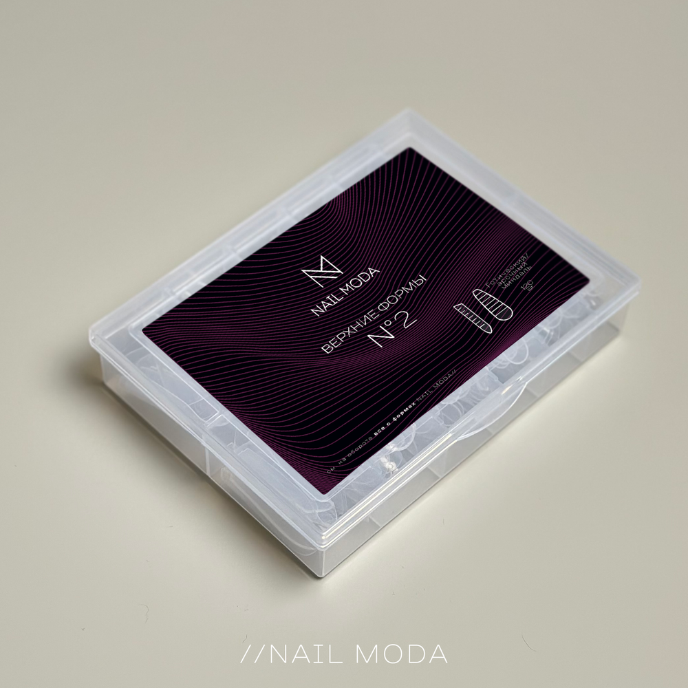 Nail Moda Верхние формы №1 Арочный миндаль120шт