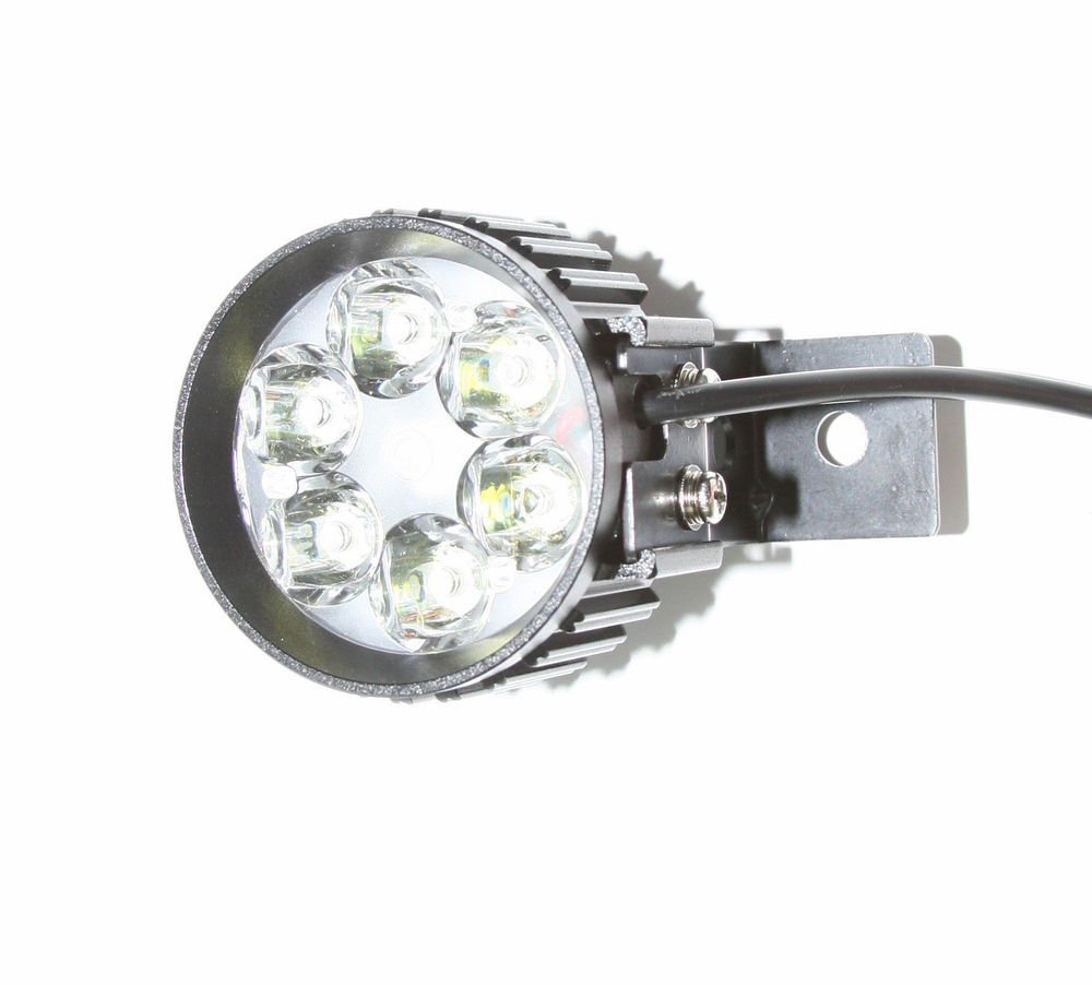 Фара с сигналом 48-60v 6 диодов кабель 1.6м для электросамокатов электровелосипедов