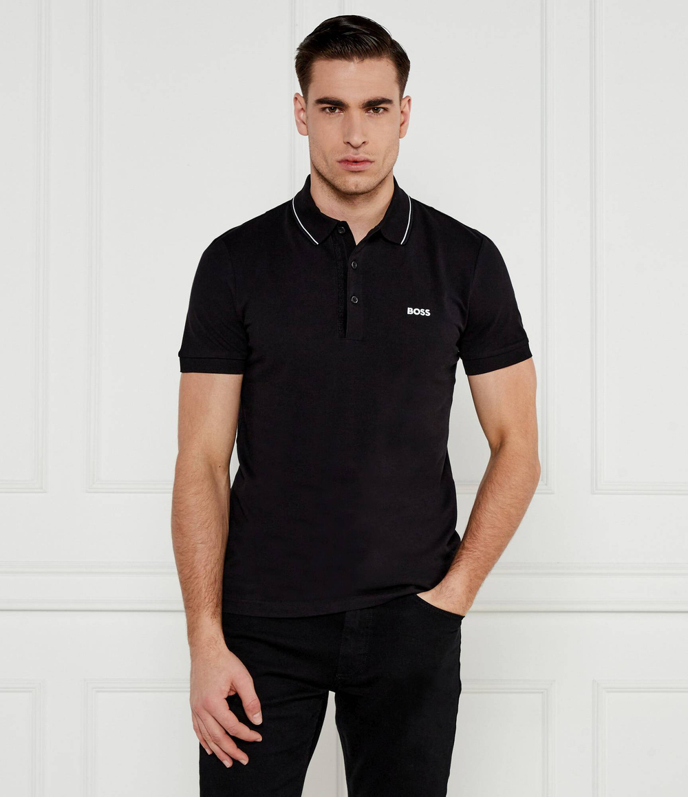 Поло paule 4 BOSS GREEN - черный(50506195)