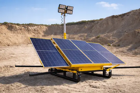 Передвижная автономная осветительная установка YASHEL на солнечных батареях