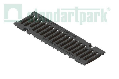 Решетка водоприемная Drive DN100 РВ-10.15.50 щелевая чугунная ВЧ кл. D 400 Standartpark (2 к-т крепежа) 203043