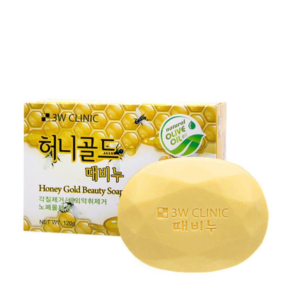 Мыло 3W Clinic Honey Gold Beauty Soap Медовое 120 г