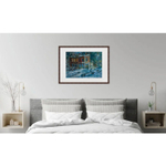 Постер с паспарту 40х50 см Репродукция с авторской картины маслом "Старый двор"