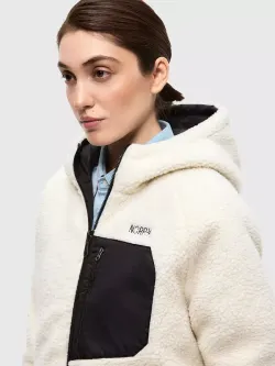 Куртка женская из "пушистого" флиса ICHA NORPPA слоновая кость