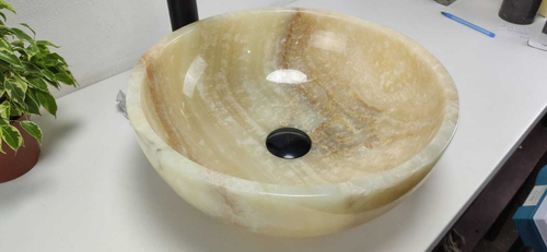 Раковина из оникса Bowl Yellow TinLip BO-61052 40*40*15