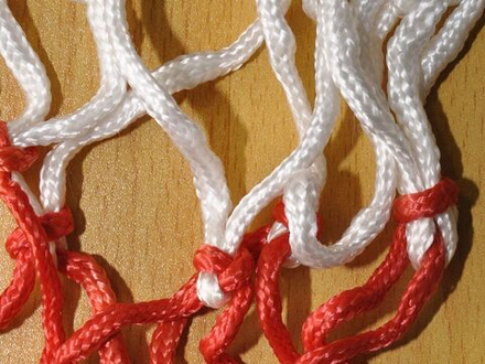 Сетка баскетбольная двухцветная :8-2С