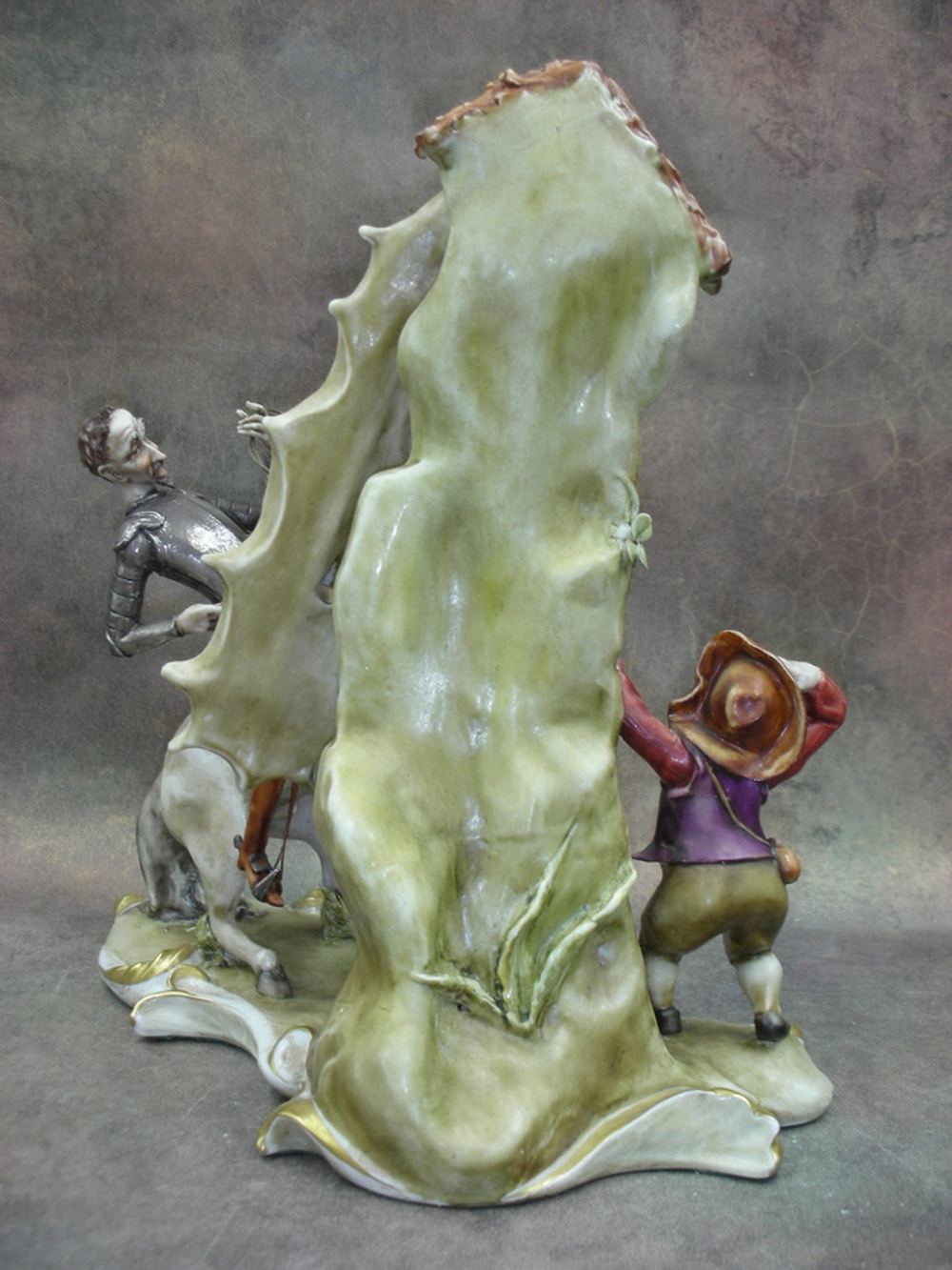 Статуэтка. Фарфор. Дон Кихот и Санчо Панса. Capodimonte. Италия