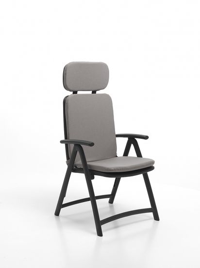 Кресло пластиковое складное Acquamarina цвет антрацит Италия