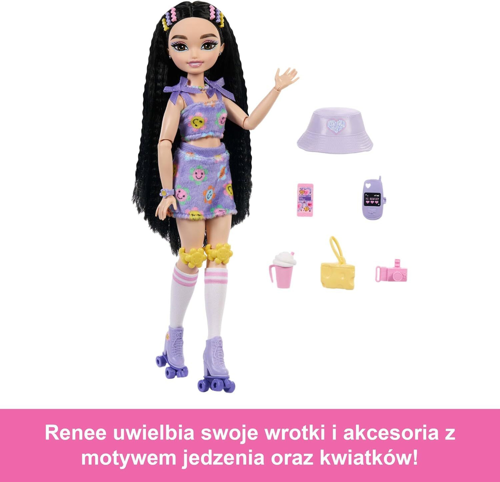 Кукла Barbie Dream Besties Lalka Renee на роликах, JFX99