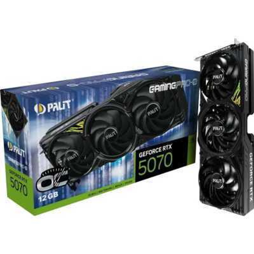 Видеокарта Palit nVidia GeForce RTX 5070 GamingPro-S OC 12Gb NE75070T19K9-GB2050U