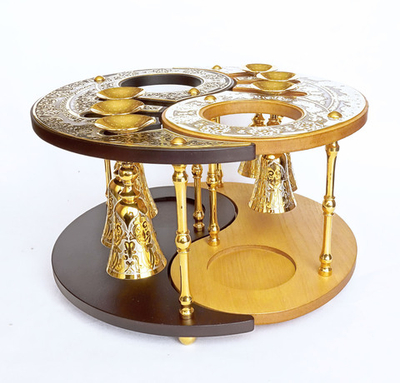 Набор бокалов на подставке "Инь - ян"