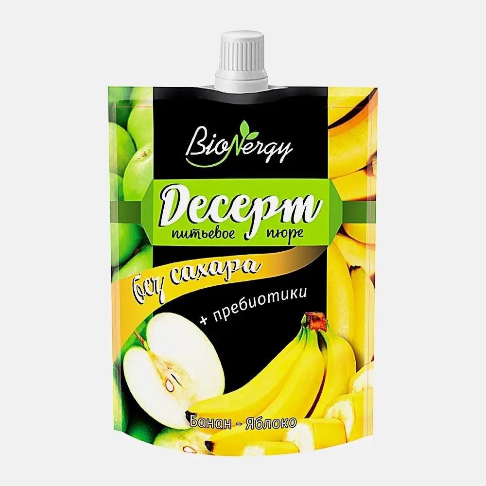 Десерт Bio Nergy яблоко банан 140г