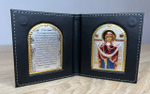 Складень карманный Покрова БМ с молитвой, эмаль 95х105