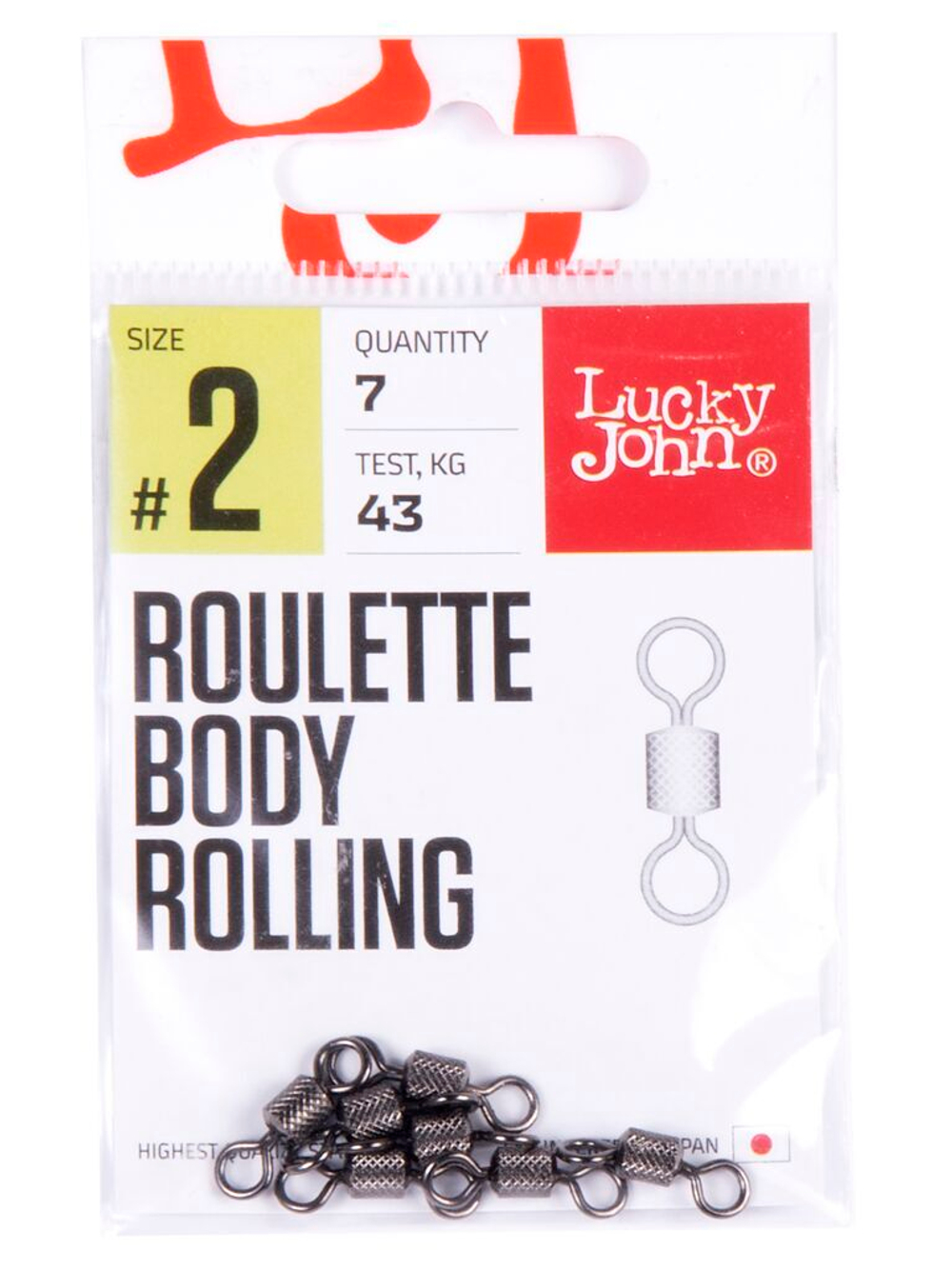 Вертлюги LJ Pro Series ROULETTE BODY ROLLING 002 7шт.