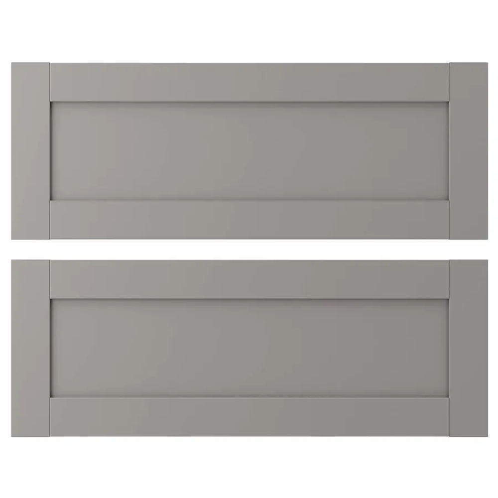 Дверца - EKET IKEA/ЭКЕТ ИКЕА, 80x30 см, серый