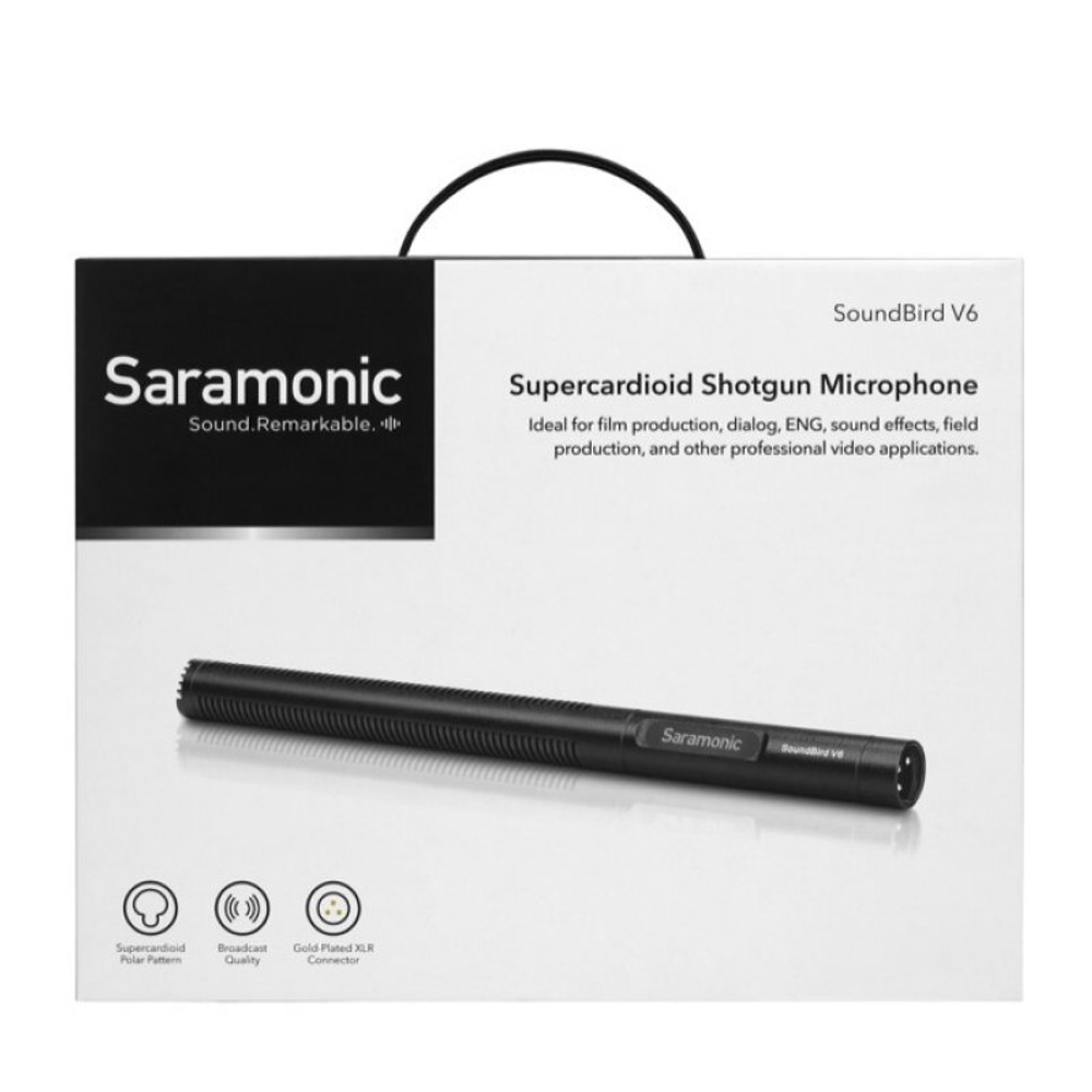 Микрофон-пушка Saramonic Sound Bird V6 профессиональный суперкардиоидный