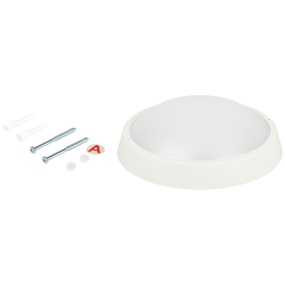 Светильник ЖКХ светодиодный ЭРА SPB-203-0-40K-018 18Вт 4000К 1530Лм IP65 D220мм круг антивандальный гарантия 5 лет