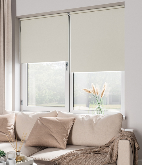 Рулонные шторы Блэкаут Экрю