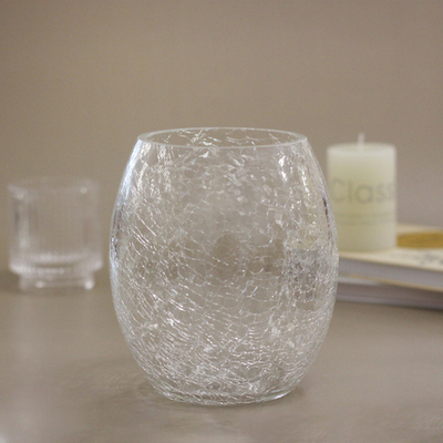 Ваза стеклянная «Паутинка» 13*14,5см