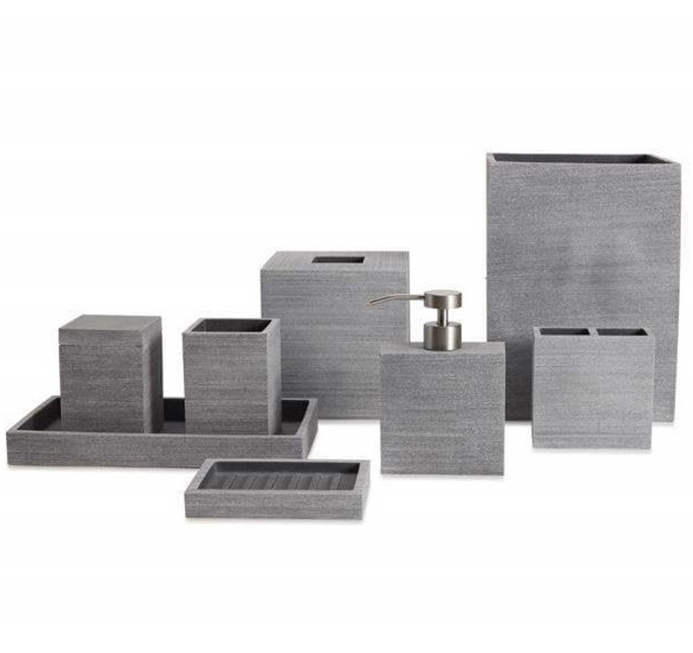 Косметическая ёмкость с крышкой Kassatex Slate ASE-CJ-G