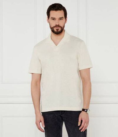 Поло H-Ponti 28 BOSS BLACK - бежевый(50537502)