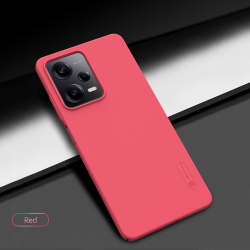 Жесткий чехол красного цвета от Nillkin для Xiaomi Redmi Note 12 Pro 5G и POCO X5 Pro 5G, серия Super Frosted Shield