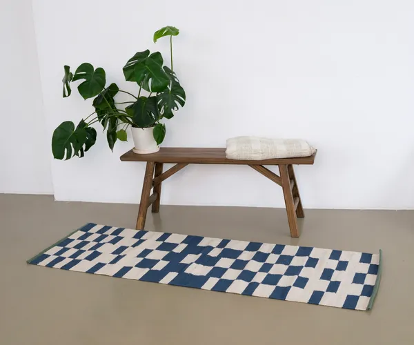 Ковровая дорожка клетчатая, 180х60см
