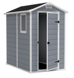 Пластиковый сарай Keter Manor 4x6, серый