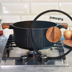 Кастрюля 3,2л Ristretto Stella, а/пр литая со стеклянной крышкой