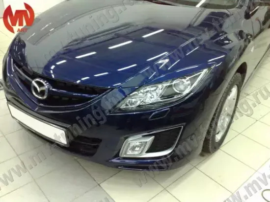 Реснички на фары для Mazda 6 GH