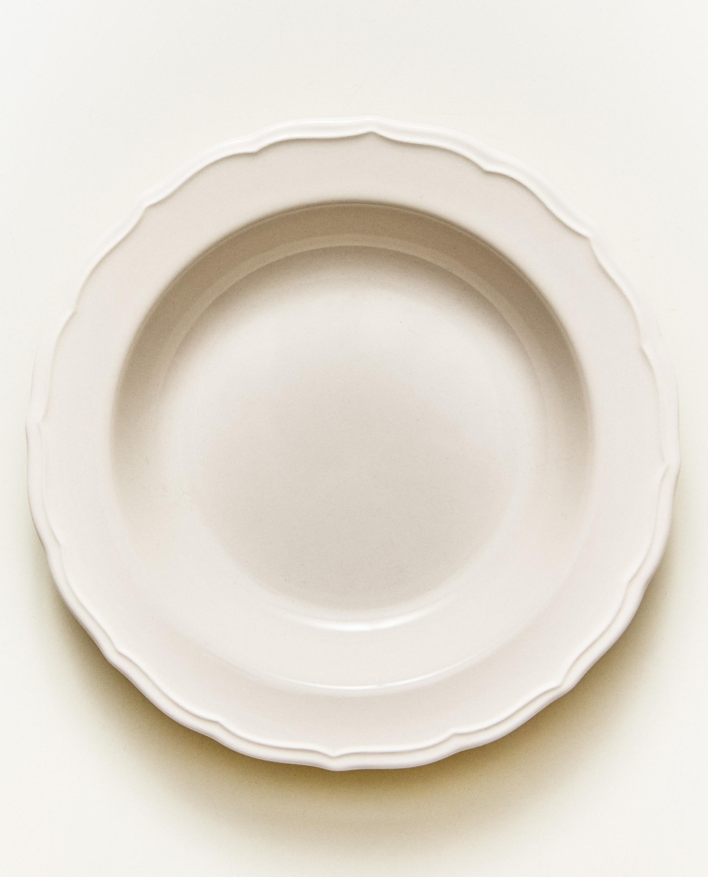 Zara Home тарелка глубокая из фаянса, цвет бежевый, 23 см