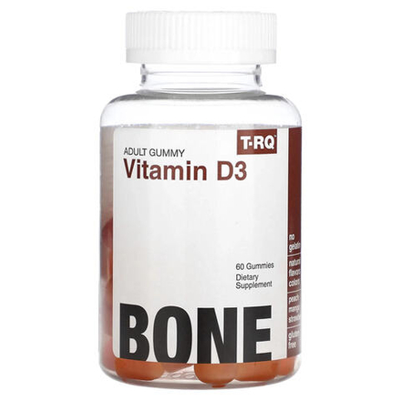 Adult Gummy Vitamin D3 Peach Mango Strawberry 60 Gummies