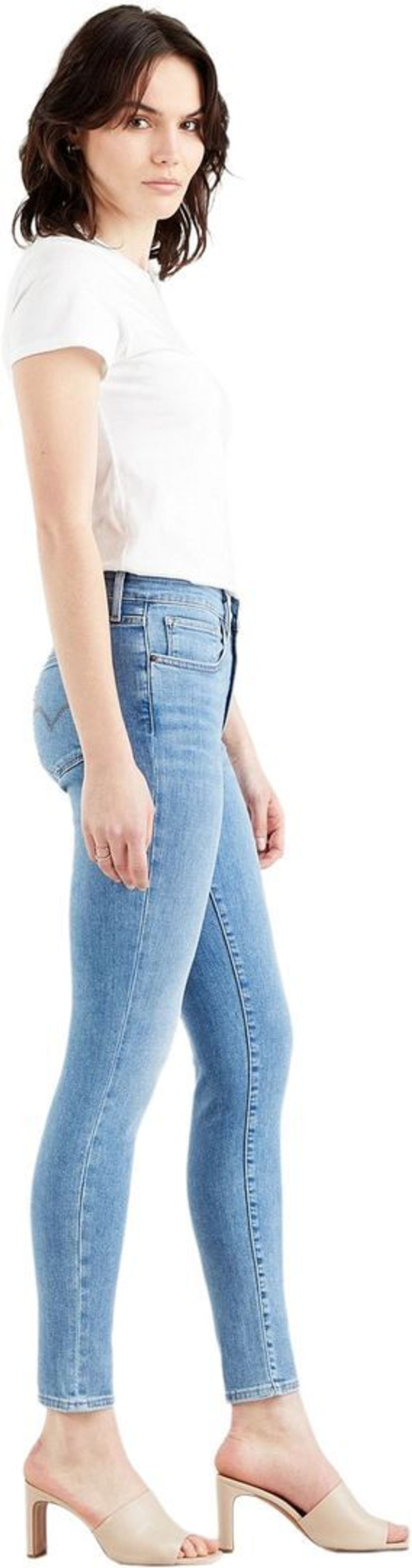 Джинсы Levis 721 Levi's Original HIGH RISE SKINNY DONT BE EXTRA голубой