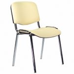 Стул STAFF "Iso Lite CF-008", хром, кожзам бежевый (Z-21), 532568