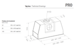 Вытяжка PANDO PRO/52 INOX V.1050 SEC PLUS