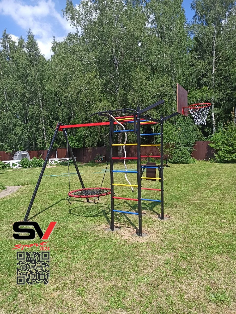 Монтаж уличного спортивно-игрового комплекса Sv Sport
