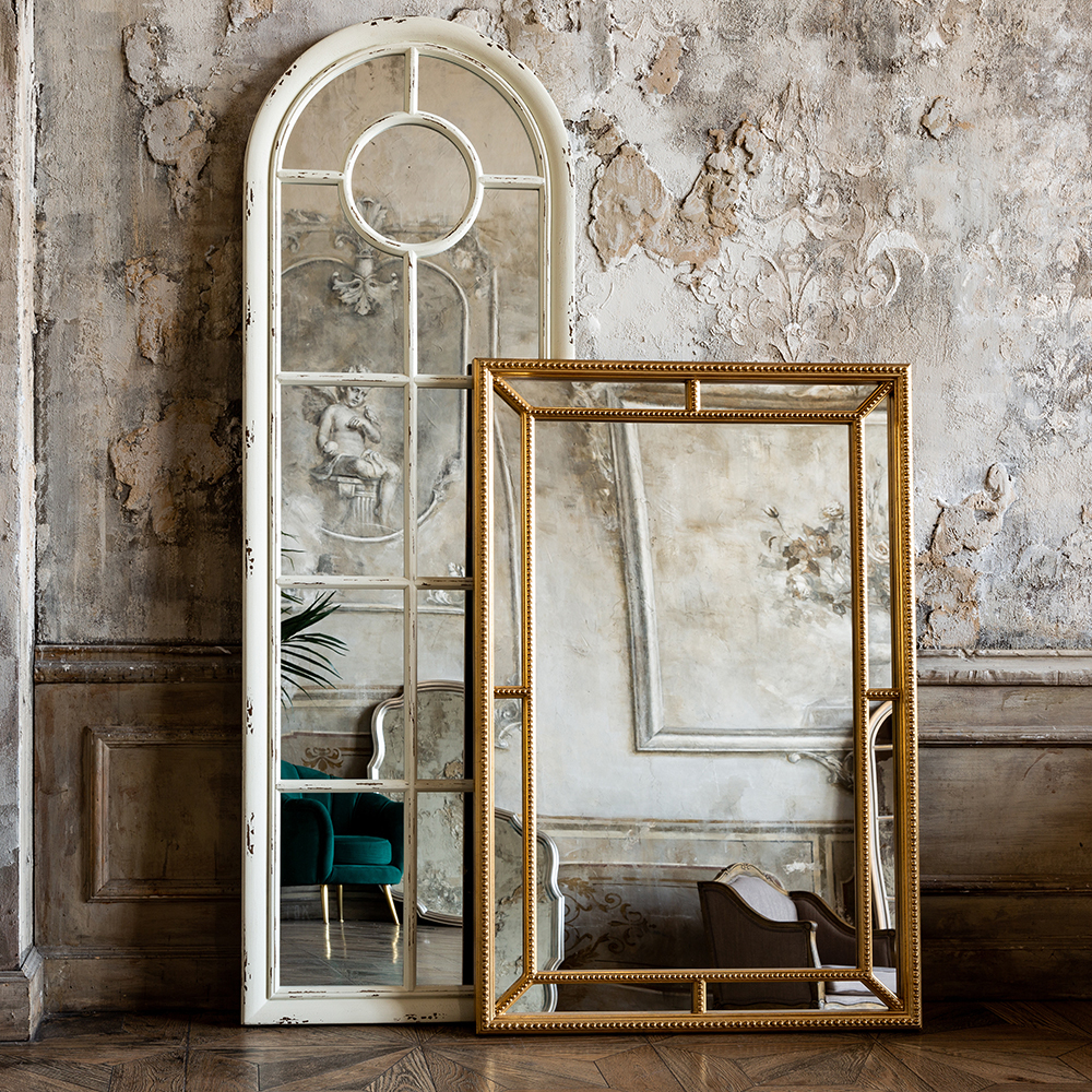 Зеркало настенное Объект мечты Марли белый антик