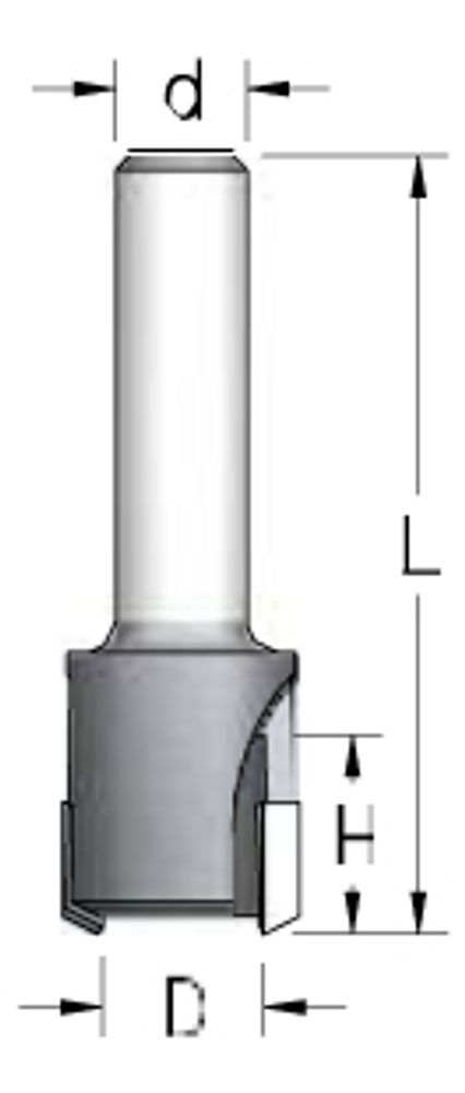 Сверло MNT1603 для прямых пробок D16x16 L58 хвостовик 6