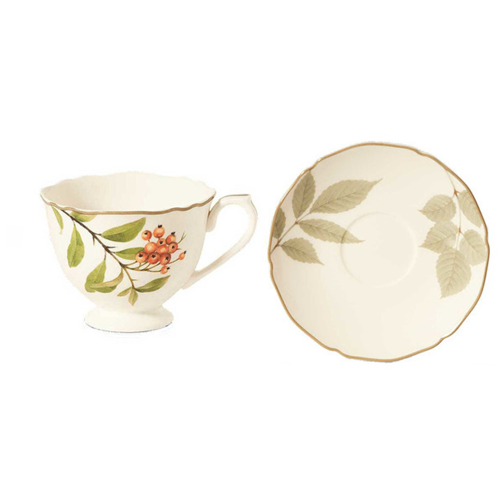 Чашка чайная с блюдцем Noritake Ягодное ассорти 200мл