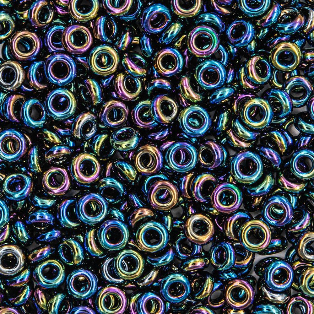 Японский бисер TOHO Demi 8/0 (№86), металлизированный, непрозрачный глянцевый