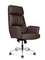 Кресло офисное Bonno коричневая кожа алюминевая база