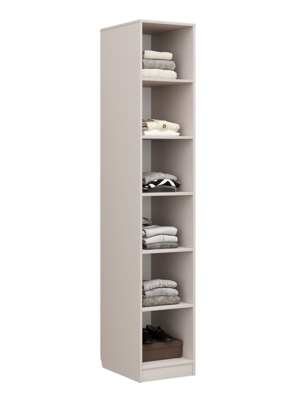 Чарли 5.1 стеллаж правый, Кашемир, Аквилон, 400*550*2205