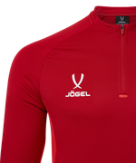 Джемпер тренировочный JOGEL PREMIER PerFormDRY Training Zip Top, темно-красный/красный