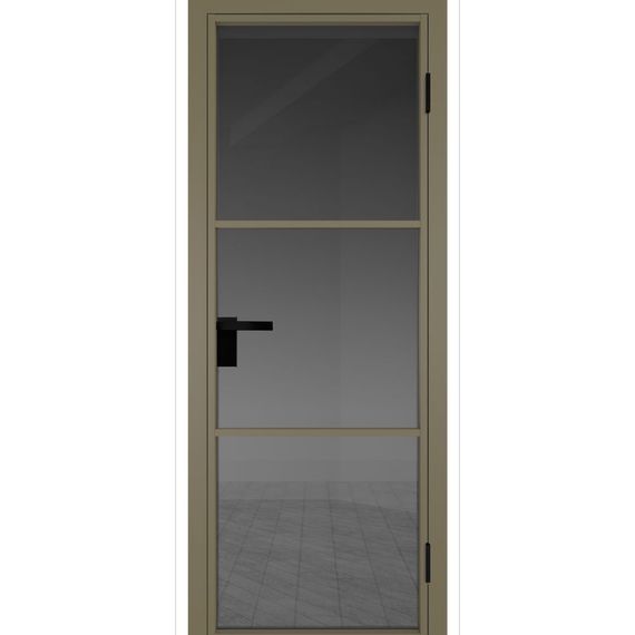 Межкомнатная дверь алюминиевая Profil Doors 13AG шампань остеклённая