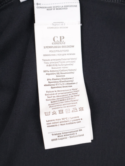 Поло C.P. Company Stretch Piquet Black Sand