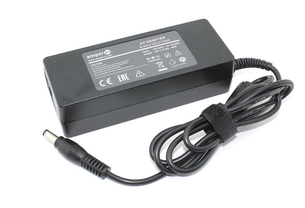 Блок питания (сетевой адаптер) Amperin AI-HP90G для ноутбуков HP 19V 4.74A 5.5x2.5mm