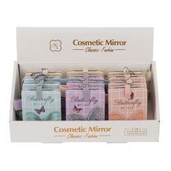 GAEM Зеркало карманное (блок 12шт), L6 W8,5 H1 см, 4в.