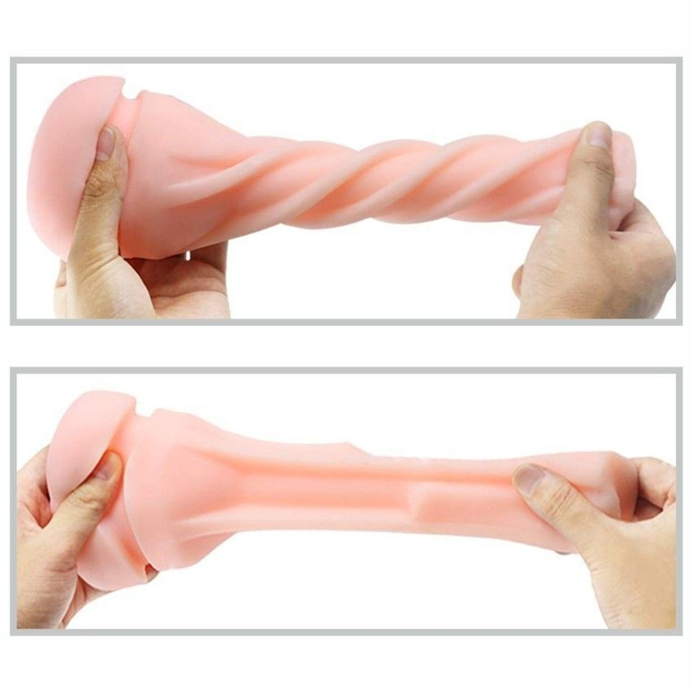 Черный мастурбатор-вагина с вибропулей и пультом ДУ (Цвет: черный)