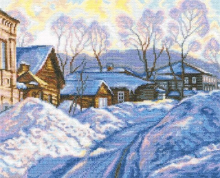 "Морозный день"-M534  вышивка